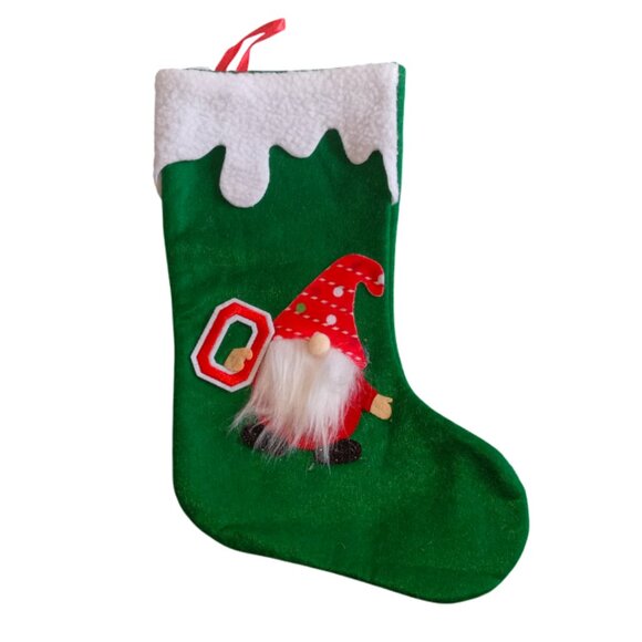 ๐ฏ 10 for $12 / Gnome Christmas Felt Stocking - Picture 1 of 3